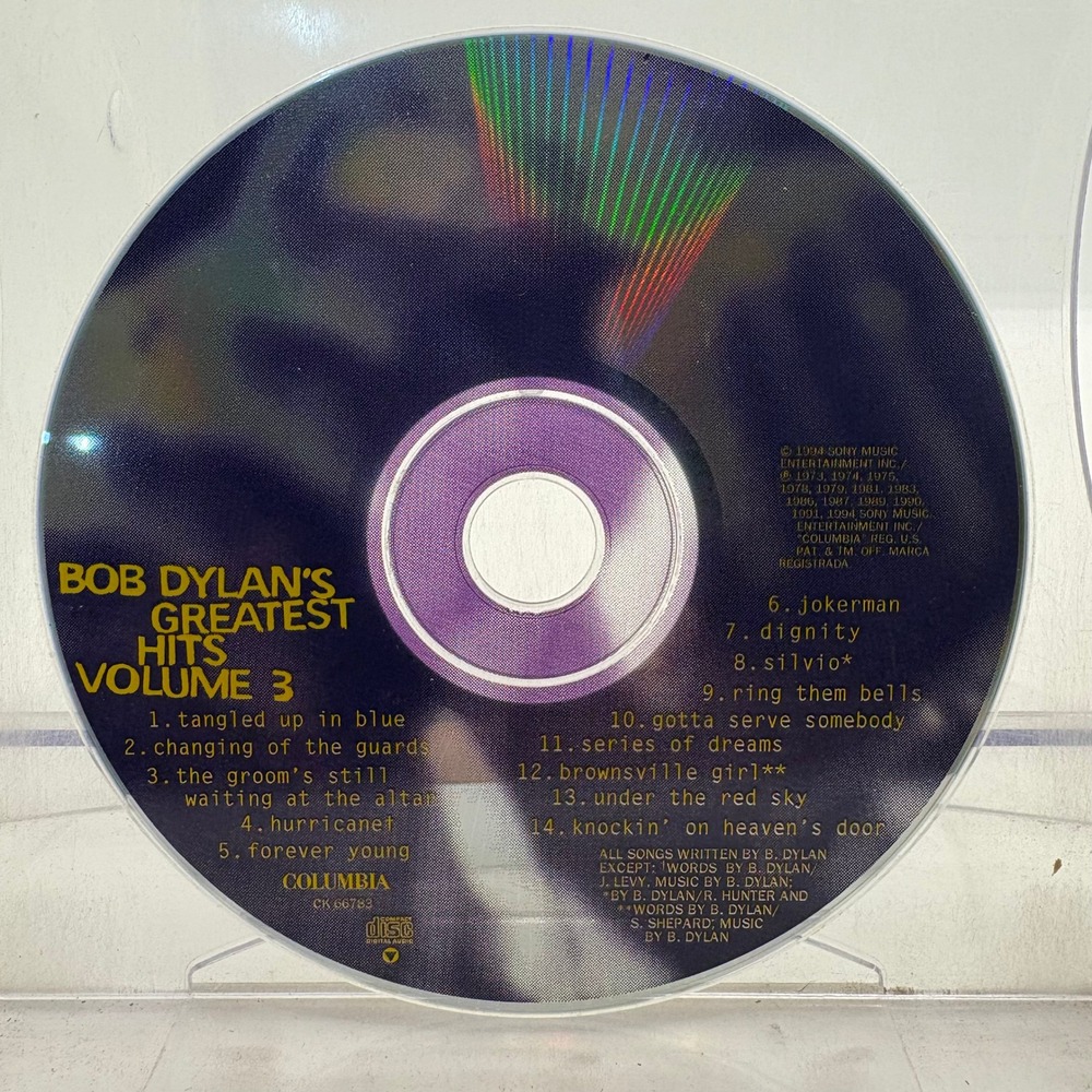 Bob Dylan Bob Dylan's Greatest Hits Volume 3 CD Columbia CK 1994 Compilation